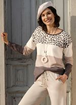 Pullover in Feinstrick ECRU-BEIGE-BRAUN