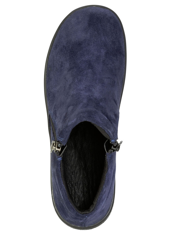 ELENA EDEN, bequeme Damen-Boots, Weite G, mit herausnehmbarem Fussbett MARINE