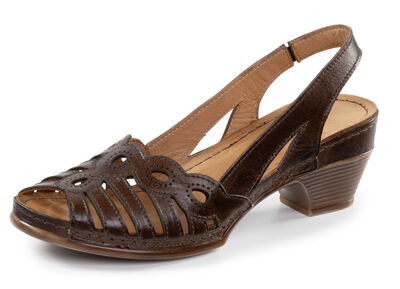 Gemini, klassische Damen-Sandaletten, Weite G, aus Leder 
