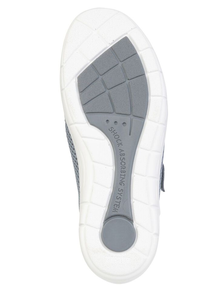 ELENA EDEN, bequeme Damen-Klettschuhe, Weite H, mit herausnehmbarem Fussbett BLAU