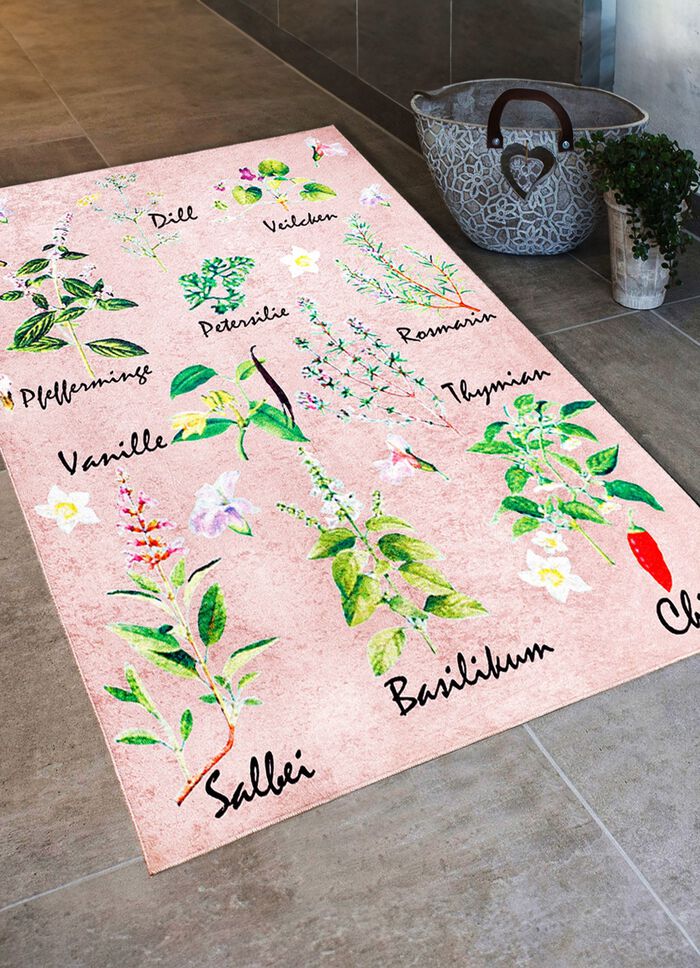K&uuml;chenl&auml;ufer und -teppich &laquo;Kr&auml;uter&raquo; 