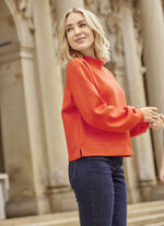 Shirt mit Stehkragen 