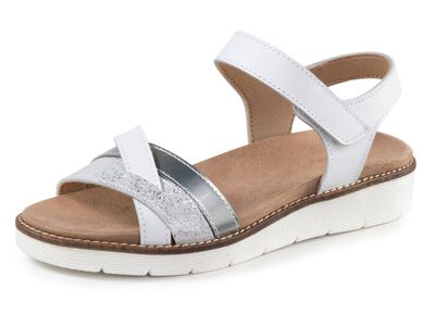 ELENA EDEN, modische Damen-Sandale, Weite H, mit herausnehmbarem Fussbett 