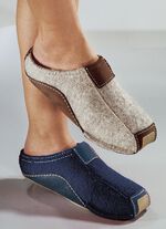 &laquo;HAFLINGER&raquo; Hausschuh, Walkstoff aus Schurwolle 