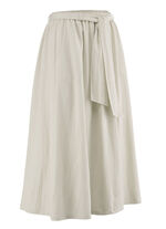 Rock mit Stoffbindeband BEIGE