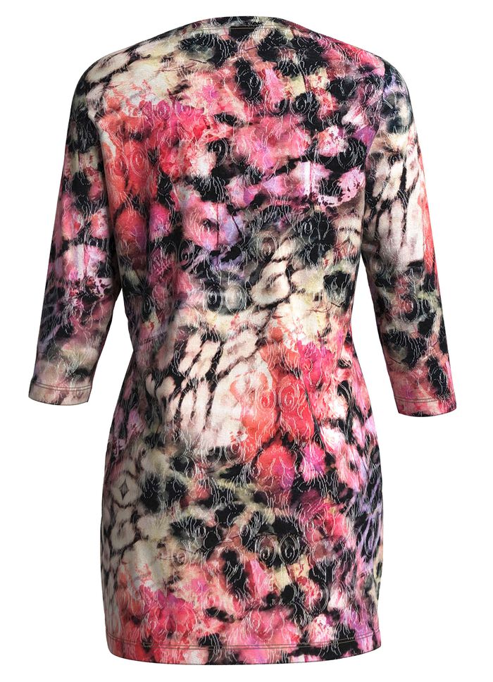 Strick-Tunika mit dezenten Glitzerakzenten 