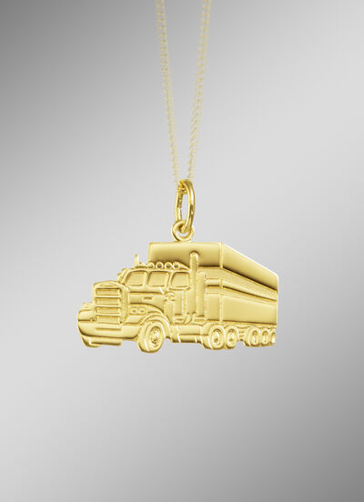 LKW-Anhänger aus Gold 