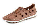 ELENA EDEN Slipper aus Nappaleder COGNAC