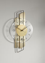 Wanduhr mit präzisem Quarzuhrwerk GOLD