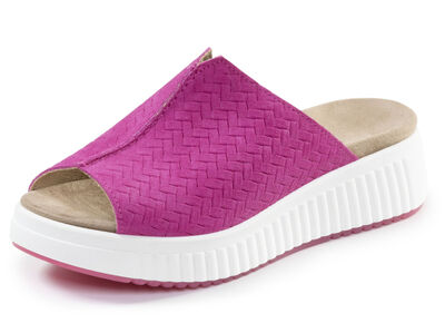 ELENA EDEN, trendige Damen-Pantoletten, Weite H, mit herausnehmbarem Fussbett 