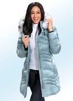 Funktions-Kurzmantel mit abnehmbarer Kapuze JADEGRÜN