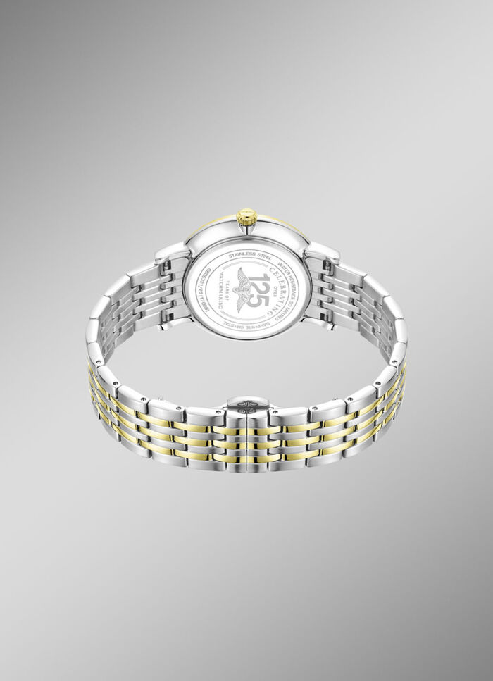 Rotary Quartz-Herrenuhr mit Edelstahlbandgehäuse 