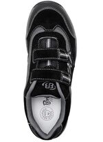 Sportliche Herren-Slipper, mit herausnehmbarem Fussbett SCHWARZ-GRAU