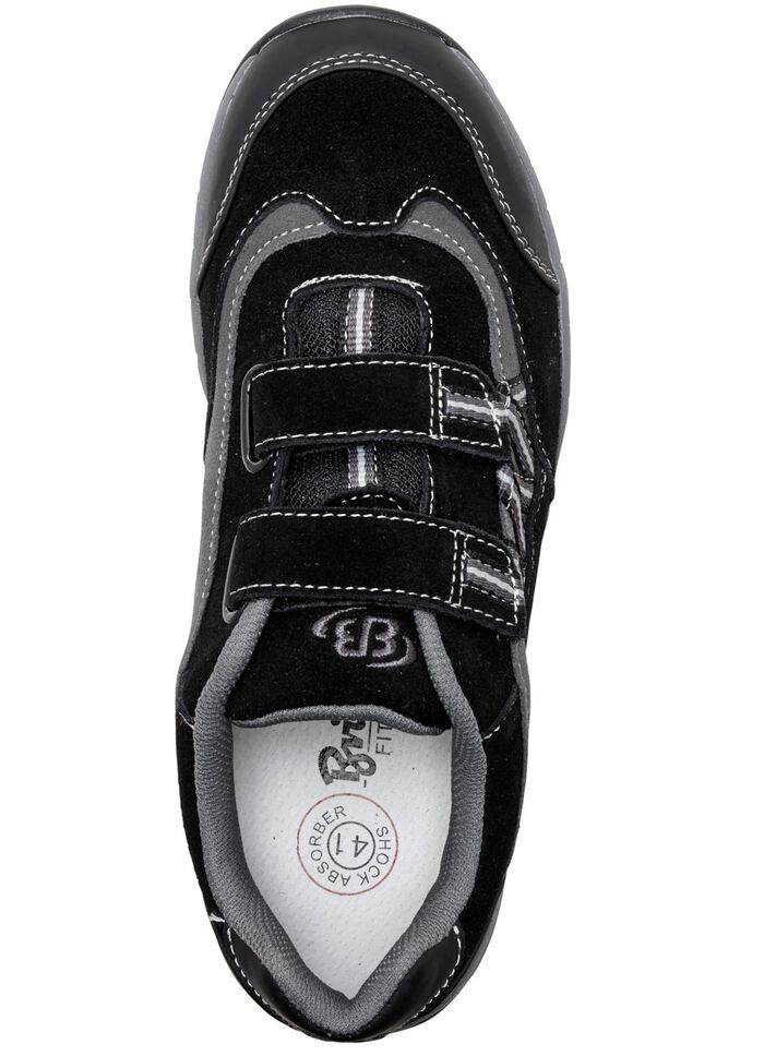 Sportliche Herren-Slipper, mit herausnehmbarem Fussbett SCHWARZ-GRAU