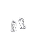 Funkelnde Clipstecker aus Weissgold mit 114 Diamanten 