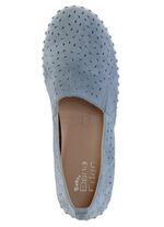 ELENA EDEN, sommerliche Damen-Slipper, Weite H, mit herausnehmbarem Fu&szlig;bett JEANS