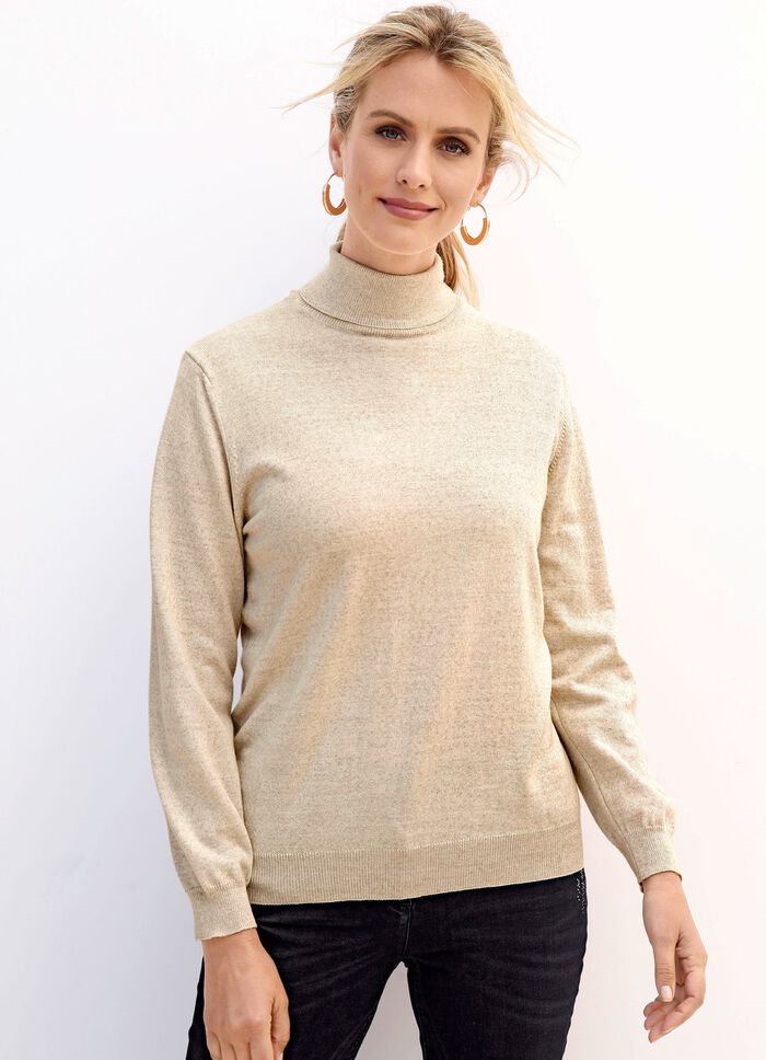 Pullover in Feinstrick NATUR