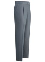 &laquo;Klaus Modelle&raquo;-Hose mit Bundfalten in 3 Farben RAUCHBLAU MELIERT