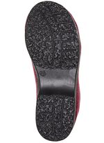 Warme Damen-Hausschuhe, Weite H, mit Reissverschluss BORDEAUX