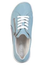 Rieker, bequeme Damen-Sneaker, Weite H, mit herausnehmbarem Fussbett HIMMELBLAU