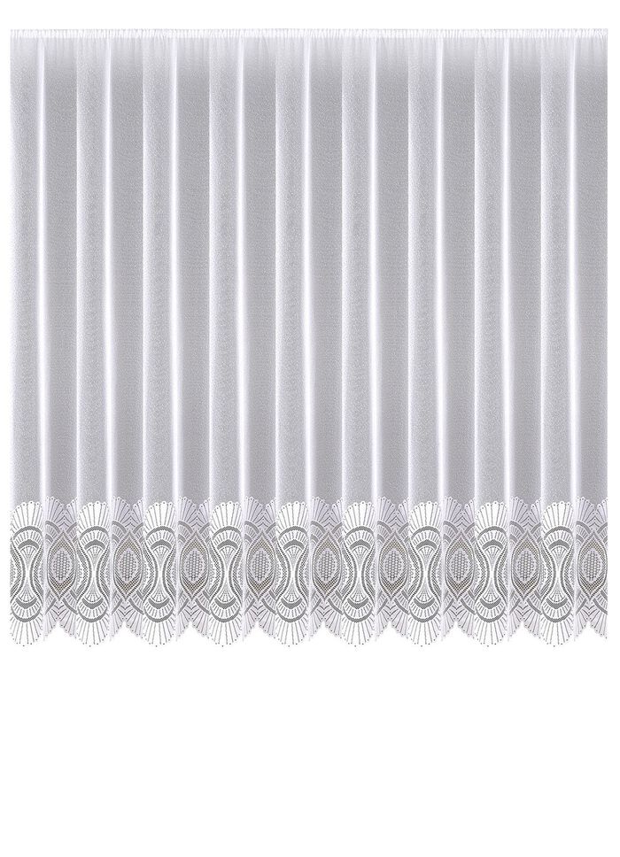 Blumenfenster-Vorhang mit Universalschienenband 