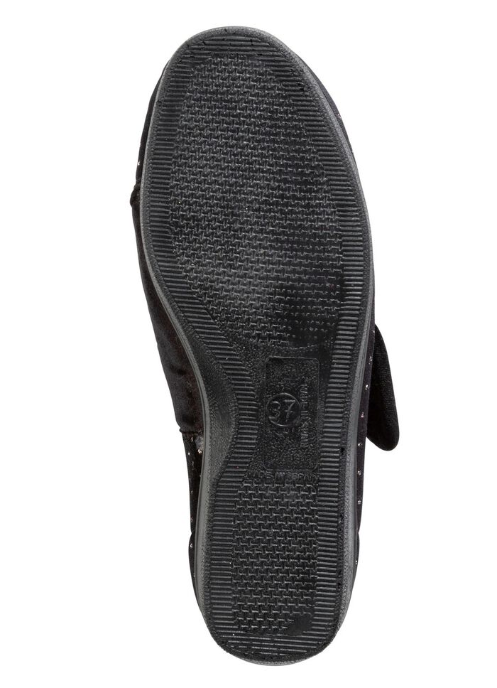 Laurina Klettschuh mit zart funkelnder Glitzer-Prägung SCHWARZ