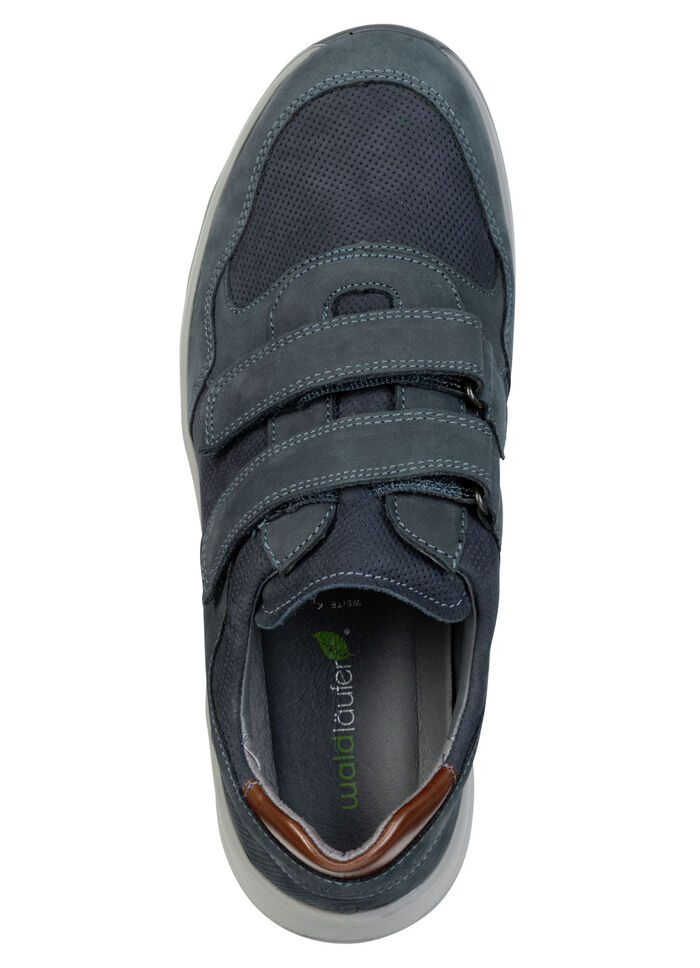 Waldläufer, bequeme Herren-Slipper, Weite K, mit herausnehmbarem Fussbett MARINE