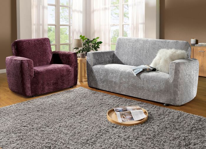 Edle und strapazierf&auml;hige Stretchbez&uuml;ge in Samtoptik 