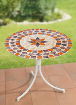 Spann-Tischdecke mit mediterranem Dessin 