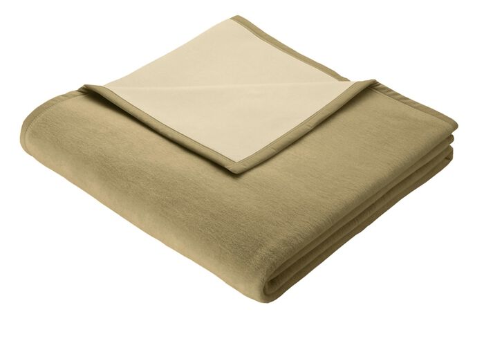 Schlafdecke mit Veloursbandeinfassung CAMEL