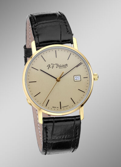 Herrenuhr mit massivem Goldgehäuse 585/- 