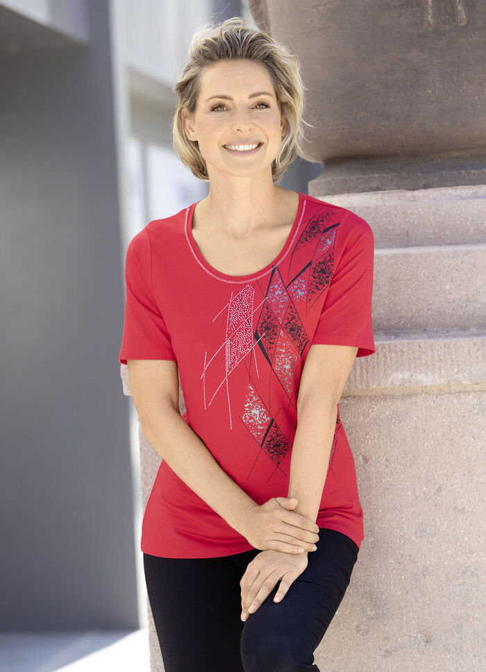 Hübsches Shirt mit Flatlock-Naht 