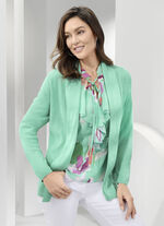 Strickjacke mit dezentem Glanz 