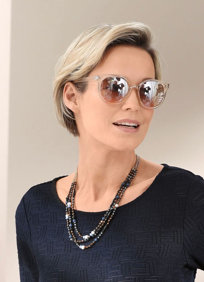 Zeitlos elegante, 3-reihige Halskette 