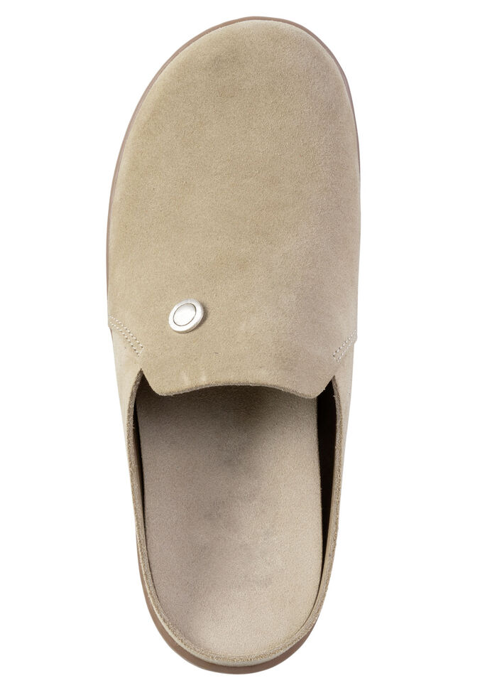 ELENA EDEN Clog aus Veloursleder BEIGE