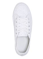 Elegante Damen-Schn&uuml;rschuhe, mit herausnehmbarem Fussbett WEISS