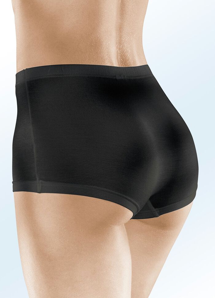 Viererpack Pants mit Gummizug im Bund 2X VIOLETT, 2X SCHWARZ