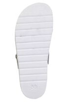 ELENA EDEN, klassische Damen-Clogs, Weite, G, mit verstellbarer Schliesse WEISS-BUNT