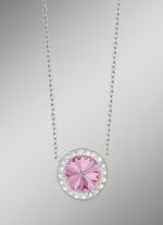 Halskette mit Swarovski&reg;-Kristall in Pink 