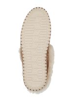 Gemini Pantoffel aus weichem, bestem Veloursleder COGNAC-BEIGE