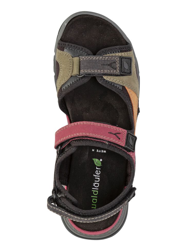 Waldl&auml;ufer, sporliche Damen-Sandalen, Weite H, mit herausnehmbarem Fussbett 