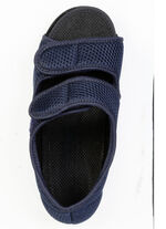 Bequeme Damen-Hausschuhe, Weite H, mit herausnehmbarem Fussbett MARINE