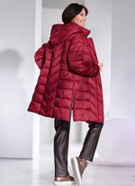 Kurzmantel mit abnehmbarer Kapuze 