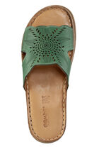 Gemini Pantolette aus Nappaleder mit Perforation GRÜN