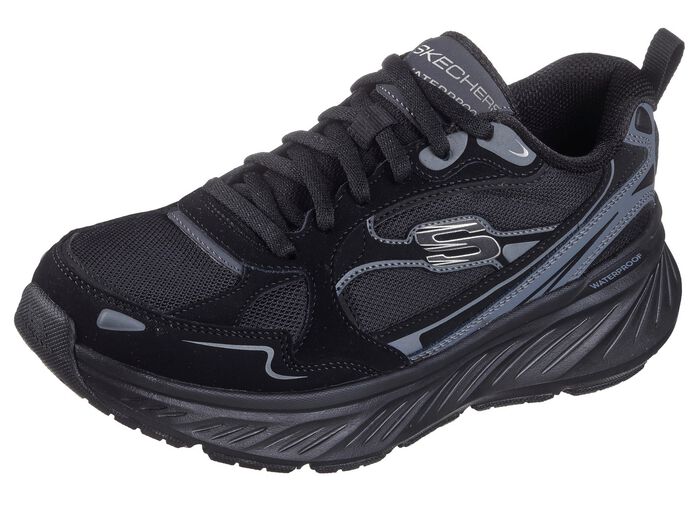 SKECHERS, sportliche Damen-Sneaker, mit Klimamembrane SCHWARZ