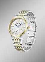 Rotary Quartz-Herrenuhr mit Edelstahlbandgehäuse 