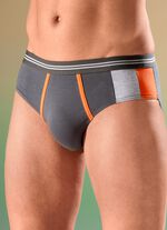 Viererpack Slips mit farbigen Eins&auml;tzen 