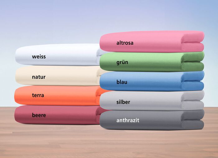 Fein-Single-Jersey Spannbettt&uuml;cher 