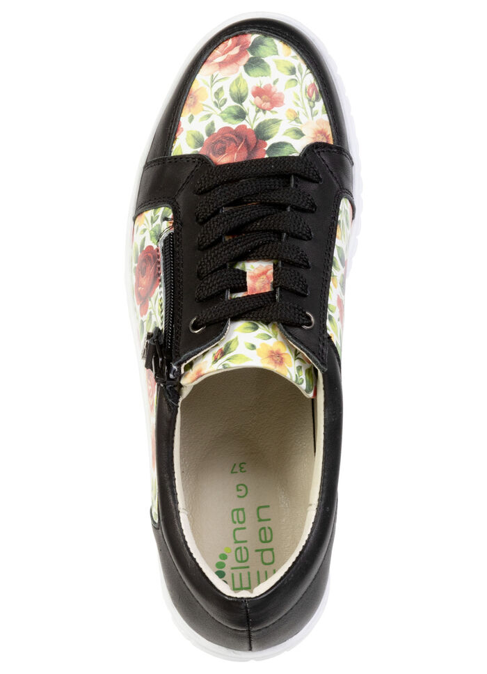 ELENA EDEN, stilvolle Damen-Sneaker, Weite G, mit herausnehmbarem Fussbett SCHWARZ