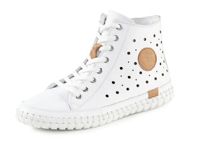 Gemini Schnür-Bootie mit luftiger Perforation und Lederapplikation 